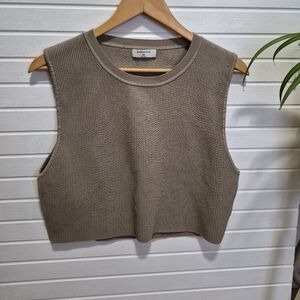 Babaton Sculpted Knit Muscle Cropped Tank 2XL